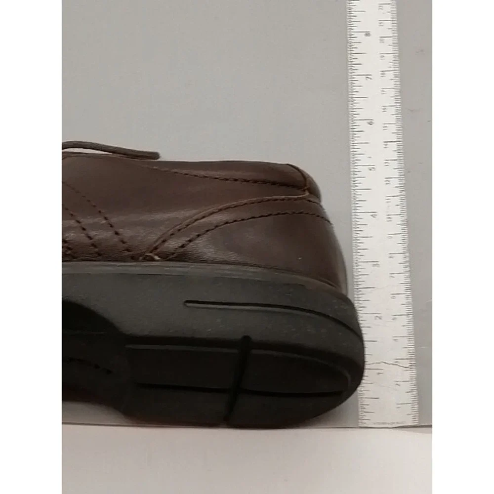 Nunn Bush Mens Derby Shoe Brown Leather Lace Up Dress Shoe Square Toe 10.5